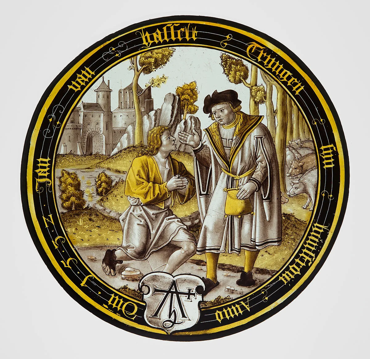 The Prodigal Seeks Work (one of eight scenes from the story of the Prodigal Son) — Unknown