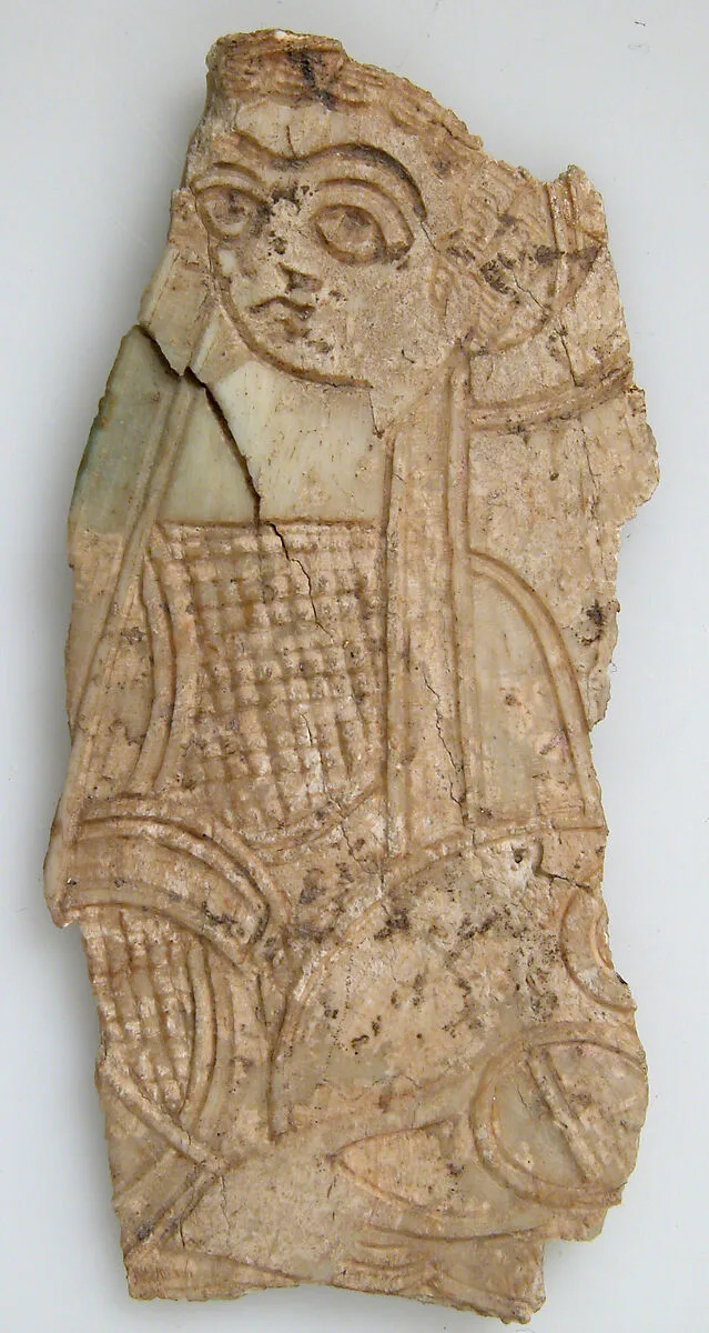 Fragment of a Plaque with a Standing Woman — Unknown