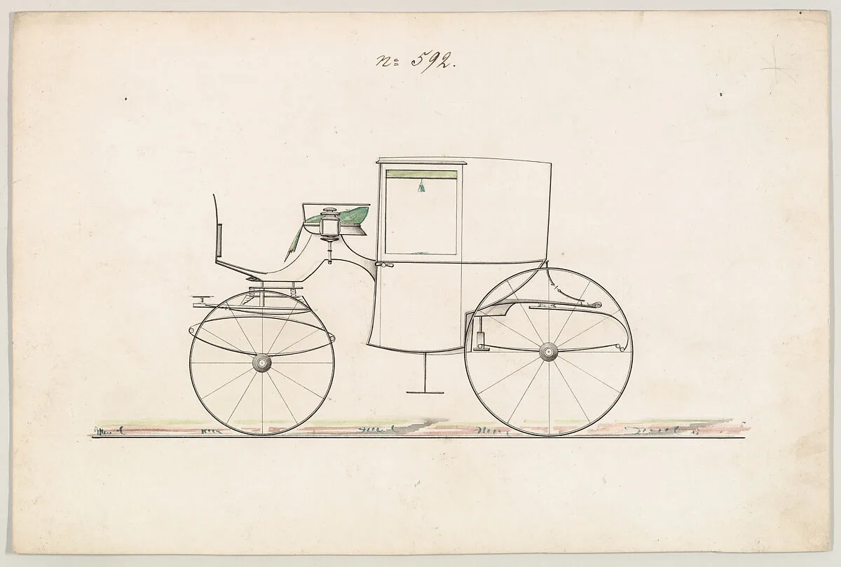 Design for Brougham, no. 592 — Brewster & Co.