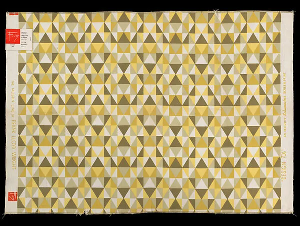 Sample, Design 706, Printed Duck — Frank Lloyd Wright|F. Schumacher & Co.