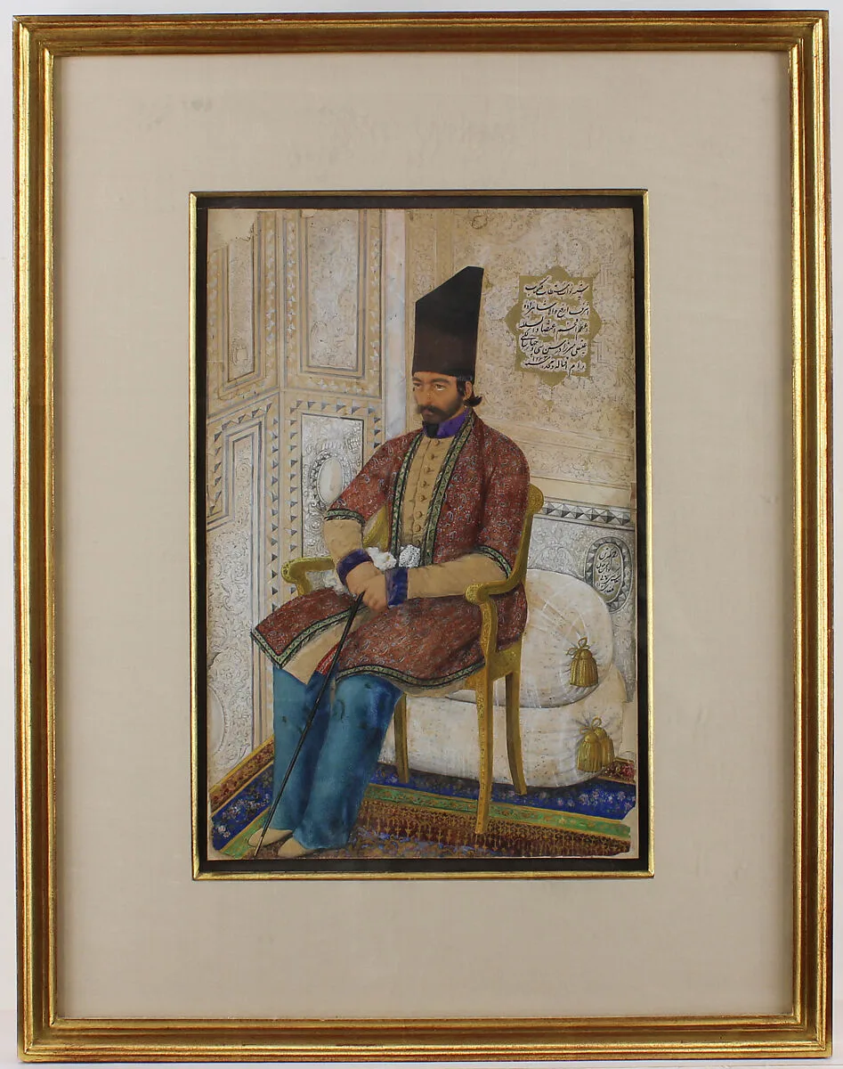 Portrait of `Ali Quli Mirza, I`tizad al-Saltana — Abu`l Hasan Ghaffari, known as Sani' al-Mulk