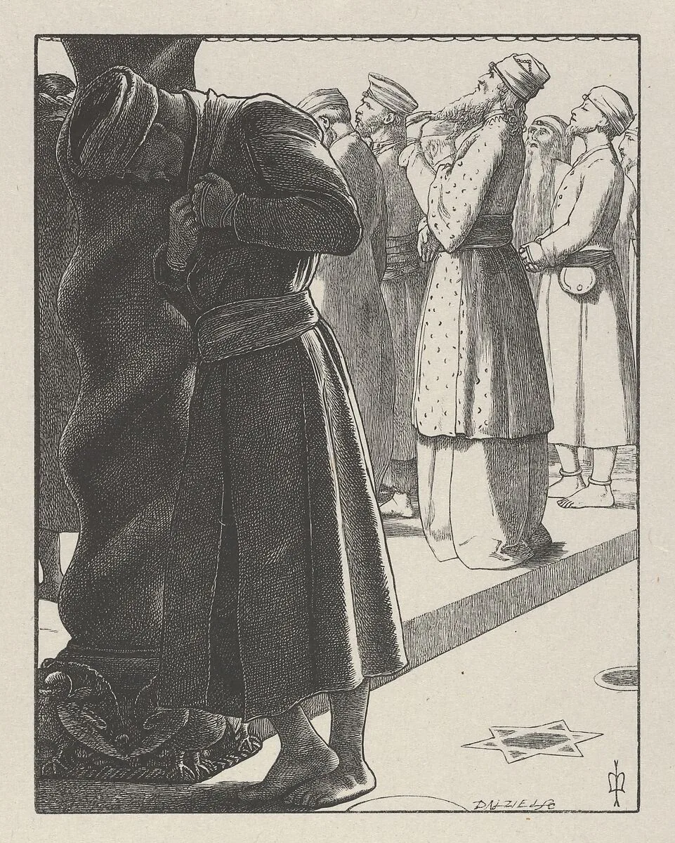 The Pharisee and the Publican (The Parables of Our Lord and Saviour Jesus Christ) — Dalziel Brothers|Sir John Everett Millais