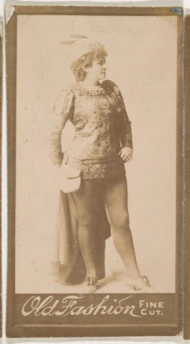 Portrait of actress, from the Actresses series (N664) promoting Old Fashion Fine Cut Tobacco — Unknown