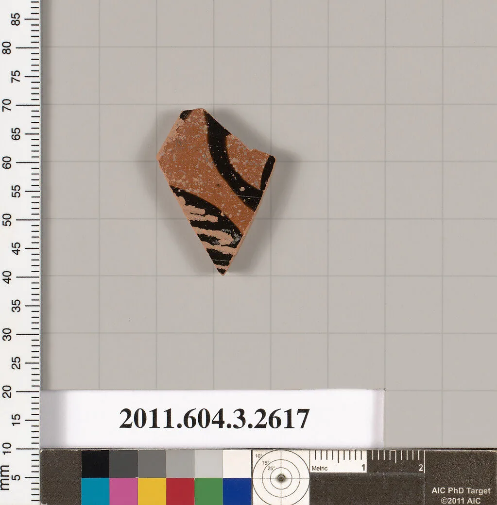 Terracotta fragment of a kylix (drinking cup) — Unknown