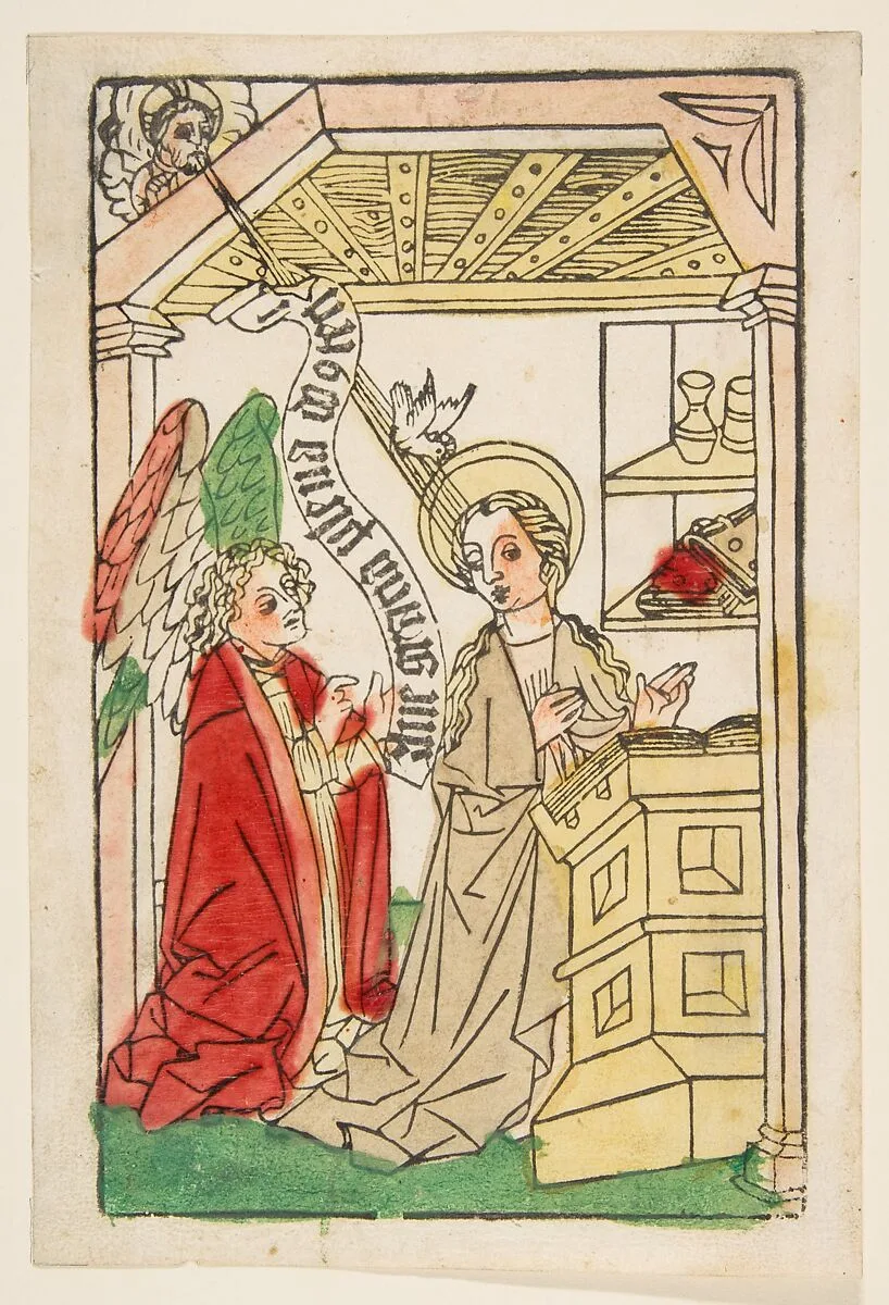 The Annunciation — Anonymous, German, Swabia, 15th century