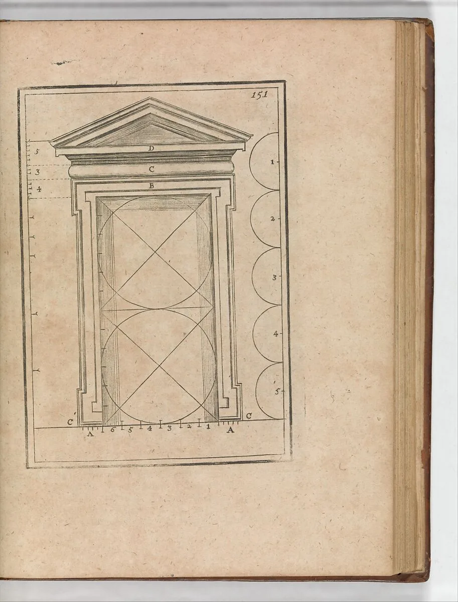 The First Book of Architecture by Andrea Palladio — Pierre Le Muet|Godfrey Richards|Eben. Tracy
