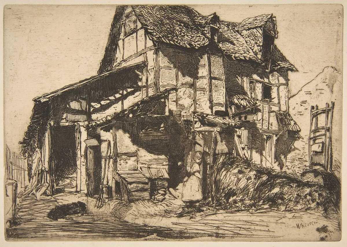 The Unsafe Tenement (The Old Farm) — James McNeill Whistler