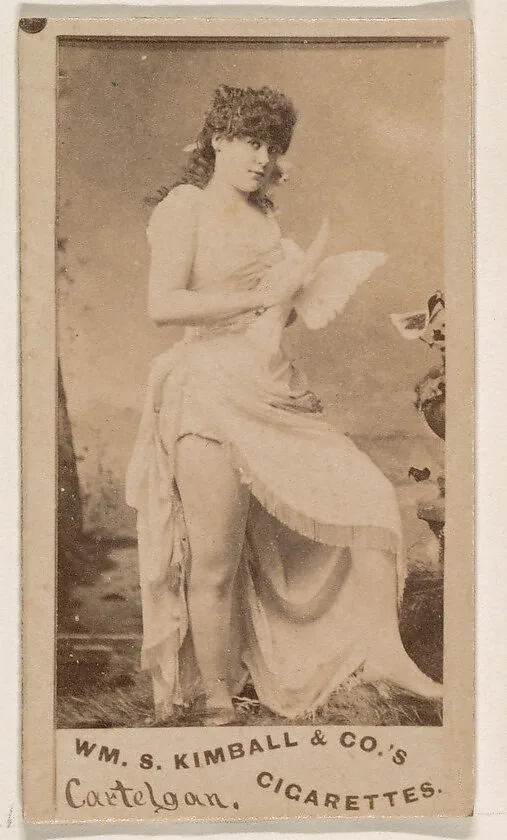 Miss Cartelgan, from the Actresses series (N203) issued by Wm. S. Kimball & Co. — William S. Kimball & Company