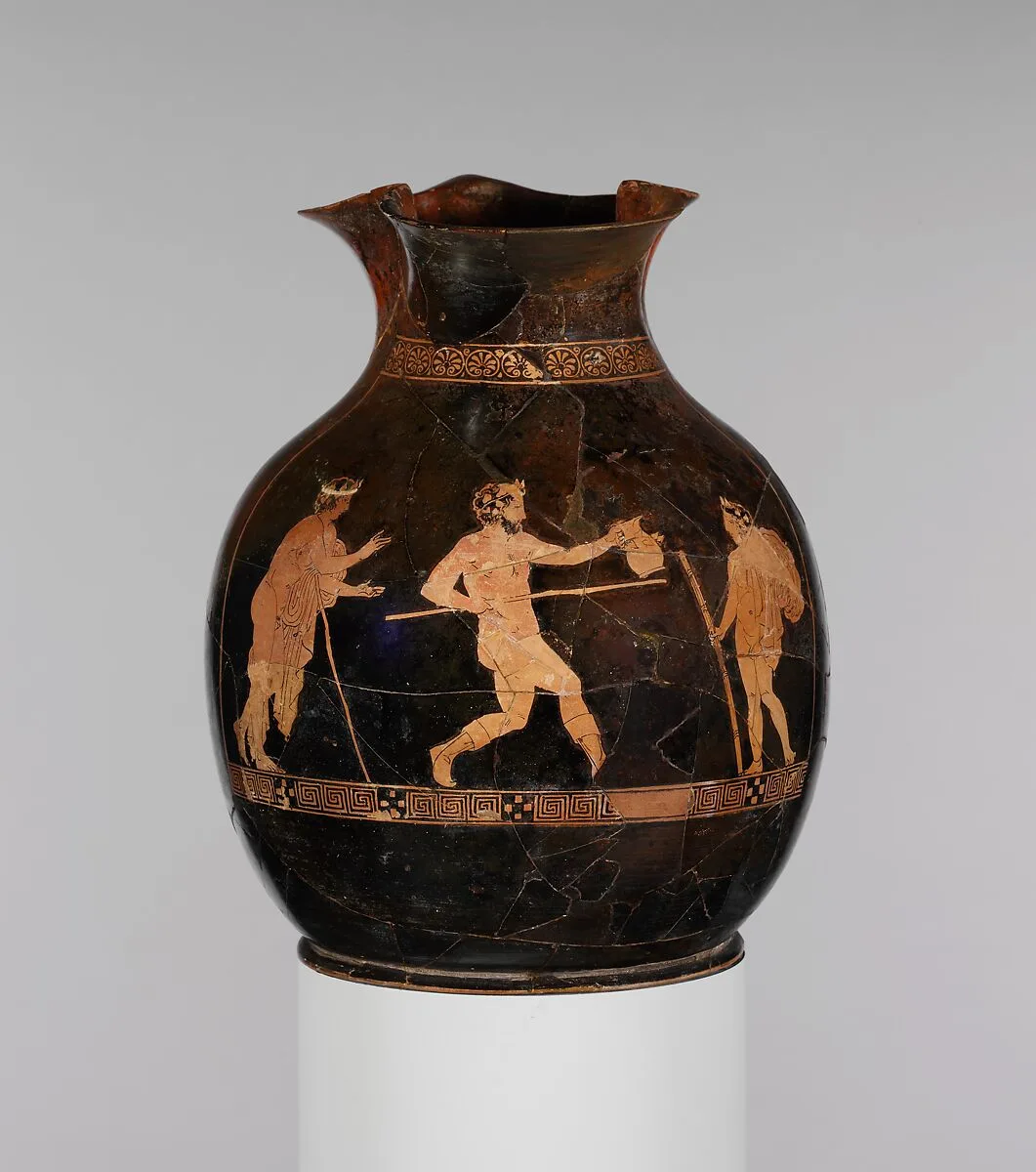 Terracotta oinochoe: chous (jug) — Unknown