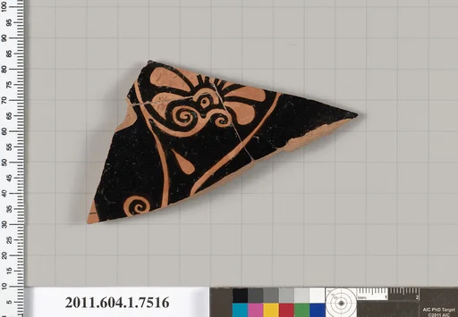 Terracotta fragment of a kylix (drinking cup)