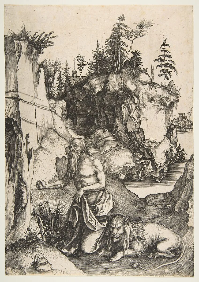 Saint Jerome Penitent in the Wilderness — Albrecht Dürer