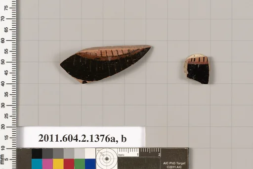 Terracotta fragments of skyphoi (deep drinking cups)
