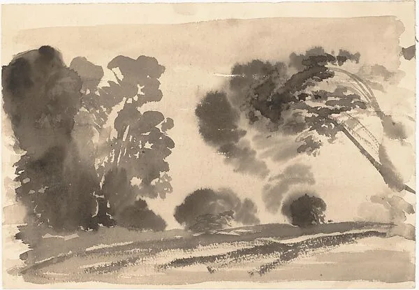 Landscape: Black Trees I — Arthur B. Davies