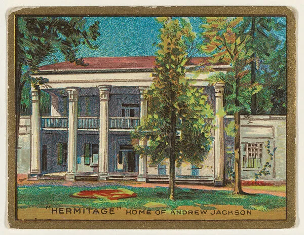 Hermitage, Home of Andrew Jackson, from the "Historic Homes" series (T69), issued with Helmar Cigarettes by S. Anargyros Tobacco Company — S. Anargyros Tobacco Company