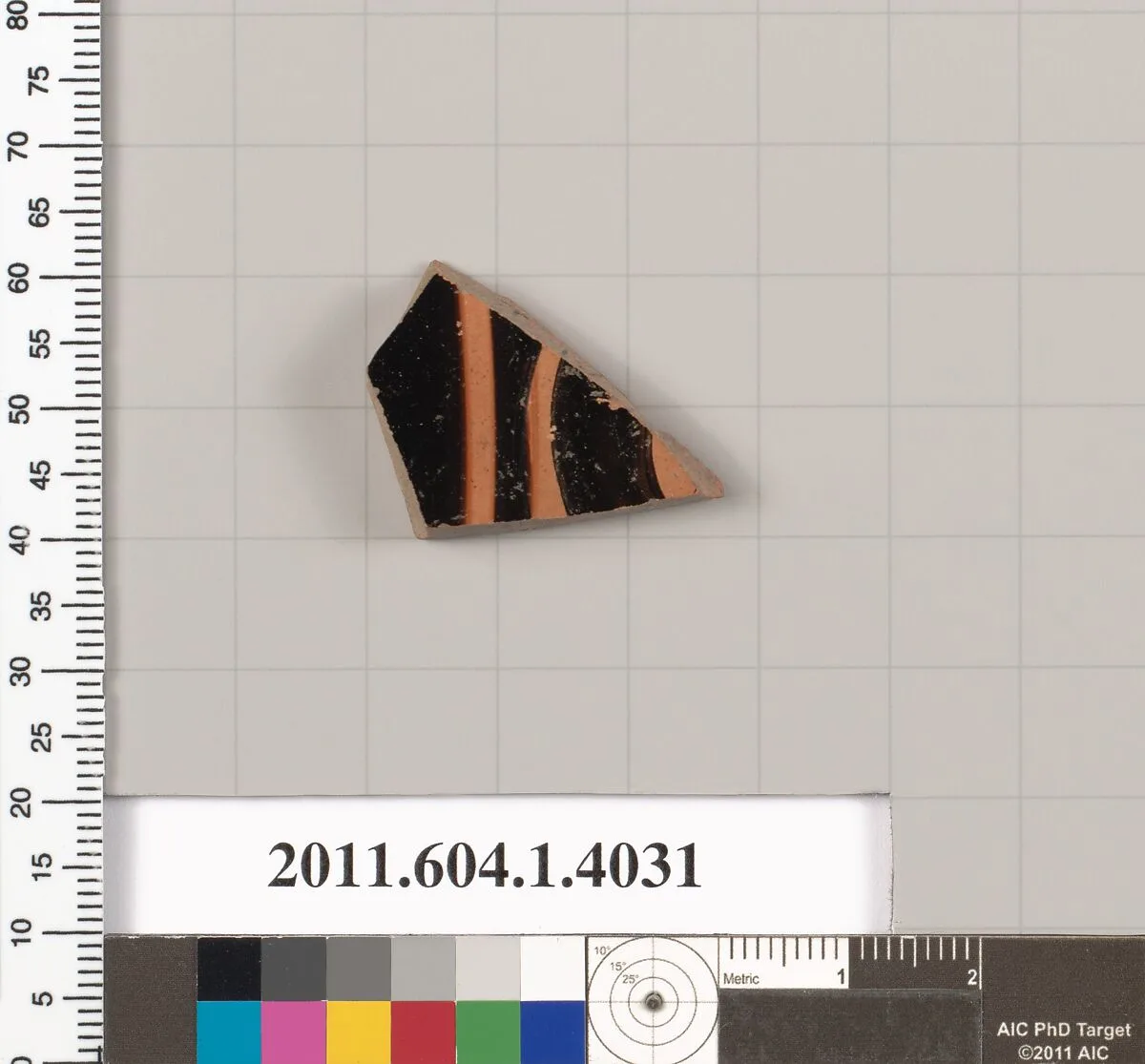Terracotta fragment of a kylix (drinking cup) — Unknown