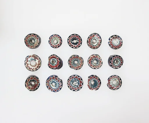 Millefiori bead rods, 15