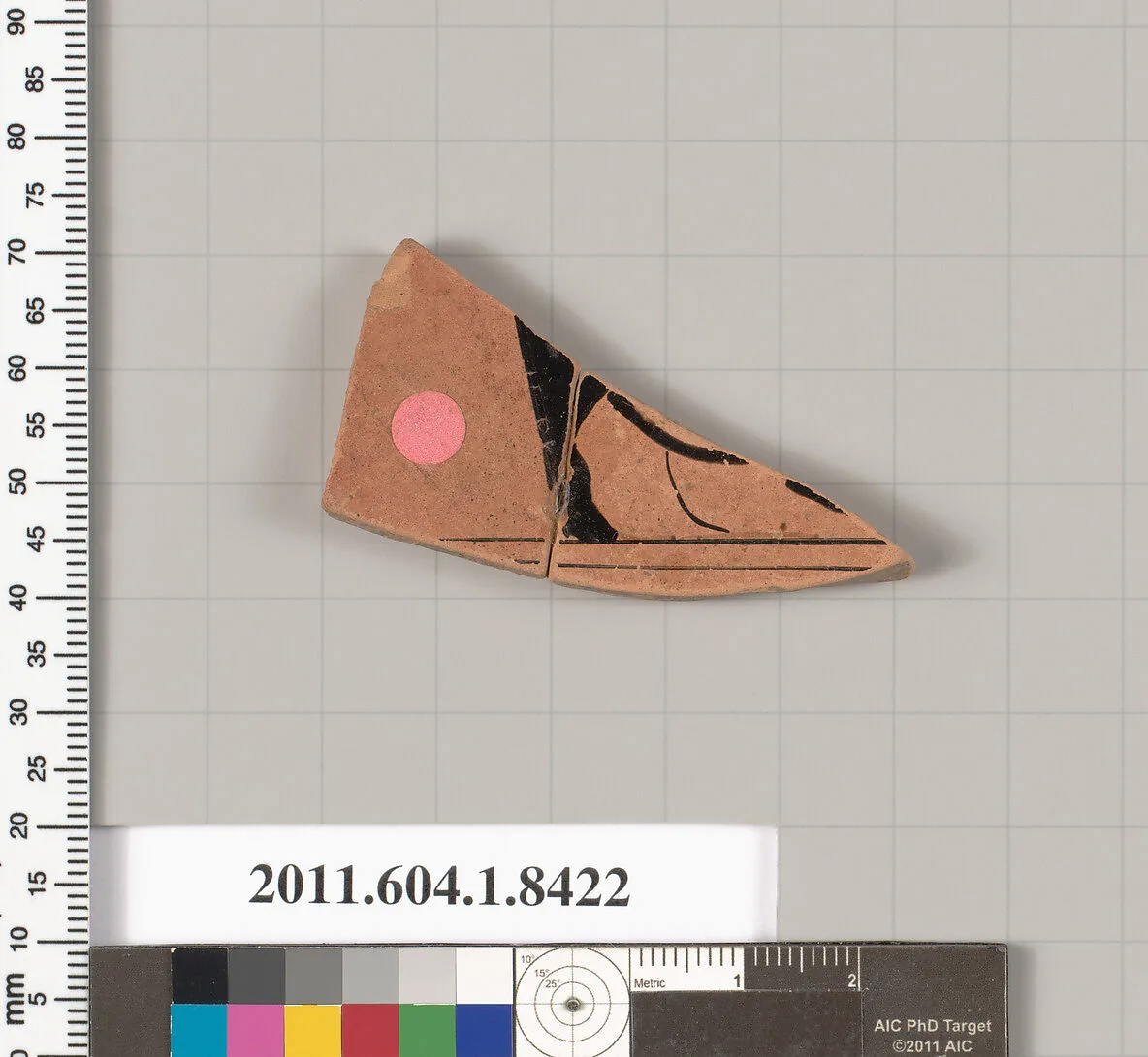 Terracotta fragment of a kylix (drinking cup) — Unknown