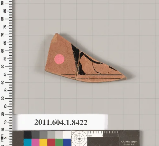 Terracotta fragment of a kylix (drinking cup)