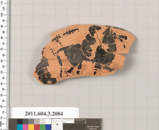 Terracotta rim fragment of a kylix (drinking cup)