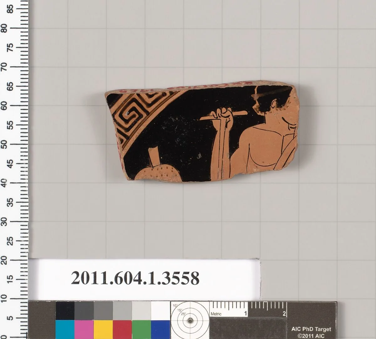 Terracotta fragment of a kylix (drinking cup) — Unknown