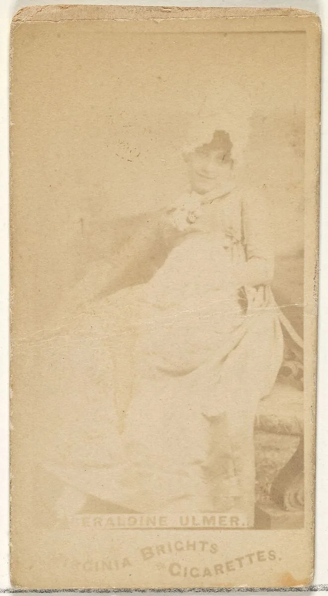 Geraldine Ulmer, from the Actors and Actresses series (N45, Type 1) for Virginia Brights Cigarettes — Allen & Ginter