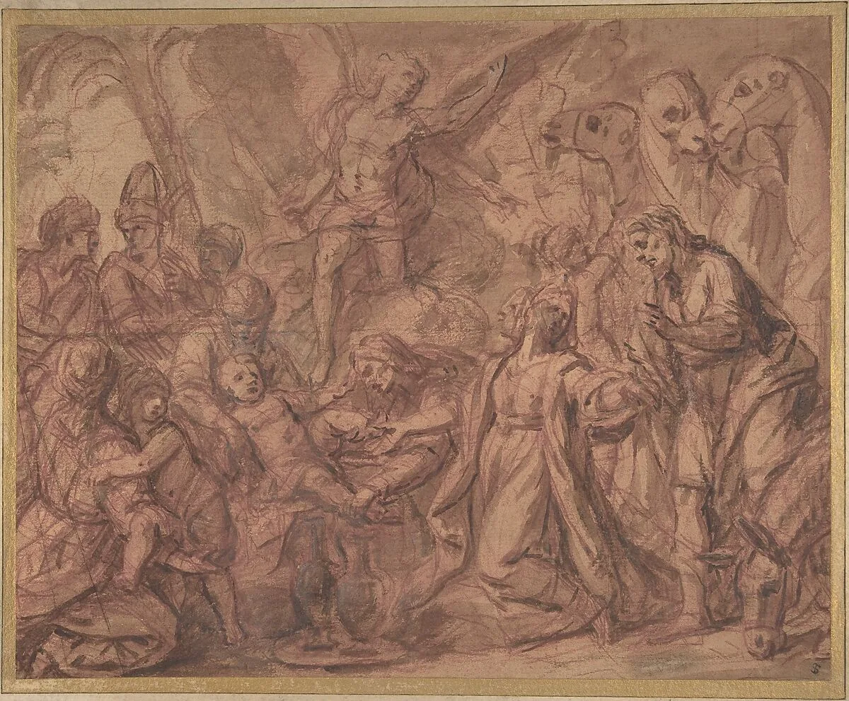 The Son of Moses Circumcised — Anonymous, French, 17th century