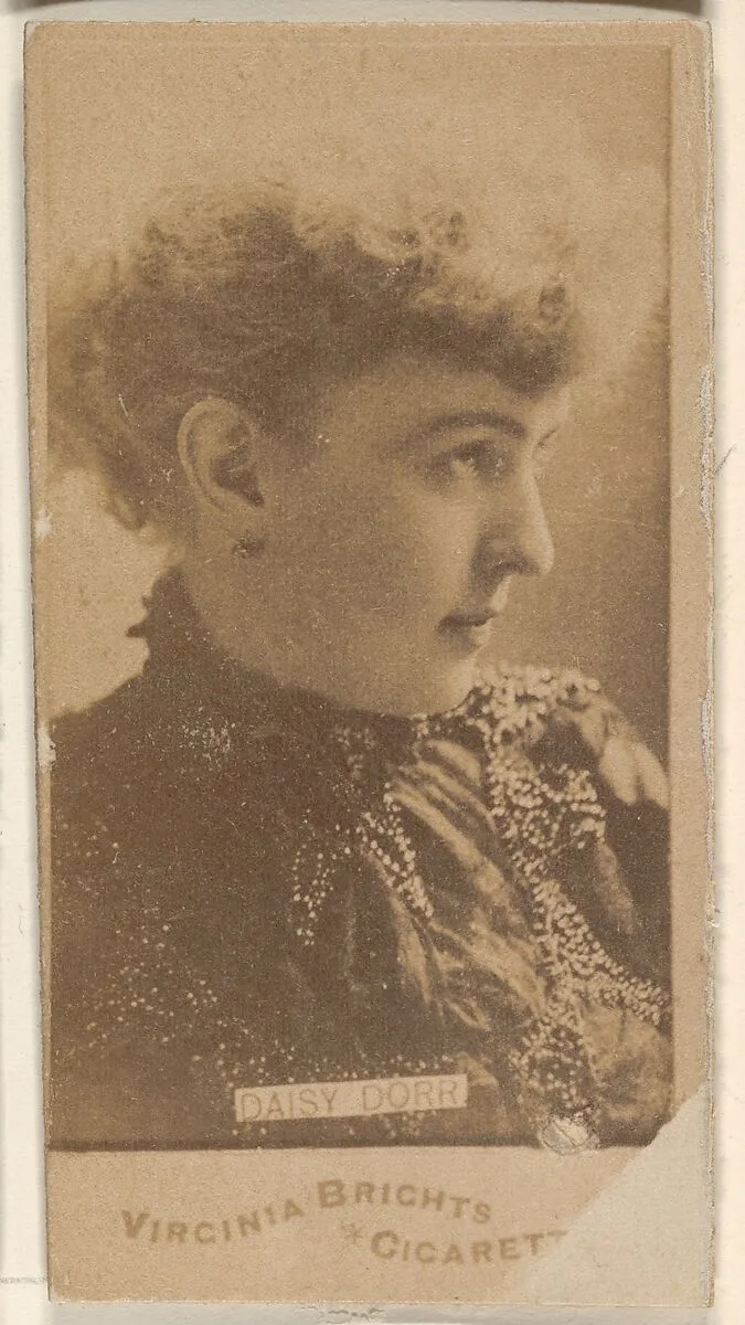 Daisy Dorr, from the Actors and Actresses series (N45, Type 1) for Virginia Brights Cigarettes — Allen & Ginter