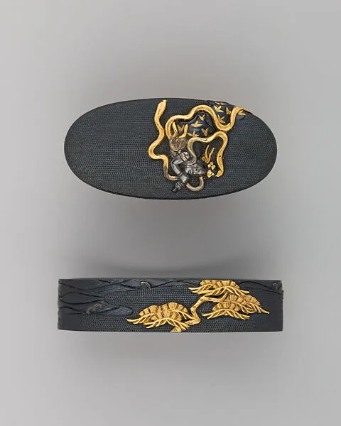 Sword-Hilt Collar and Pommel (Fuchigashira) — Unknown