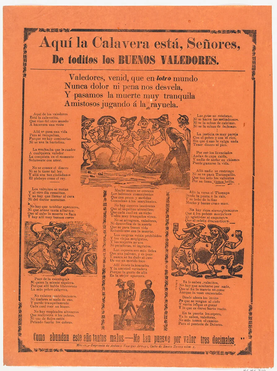 Skeletons of the good defenders — José Guadalupe Posada|Antonio Vanegas Arroyo|Manuel Manilla