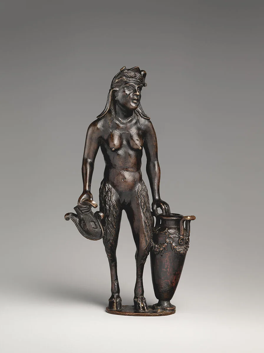 Satyress with vase (one of a pair) — Andrea Briosco, called Riccio