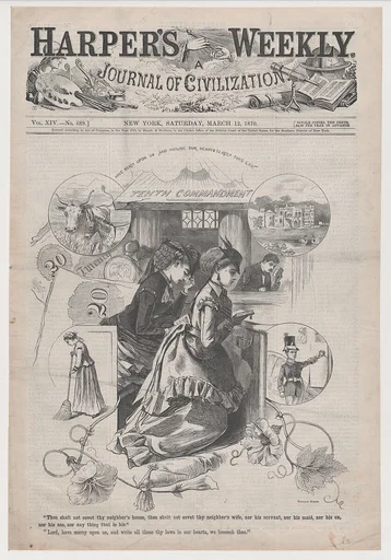 "Tenth Commandment" (from "Harper's Weekly," Vol. XIV)