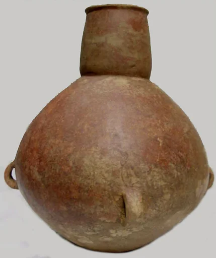 新石器時代紅山文化 紅陶四繫罐|Jar with Four Lugs (Guan)