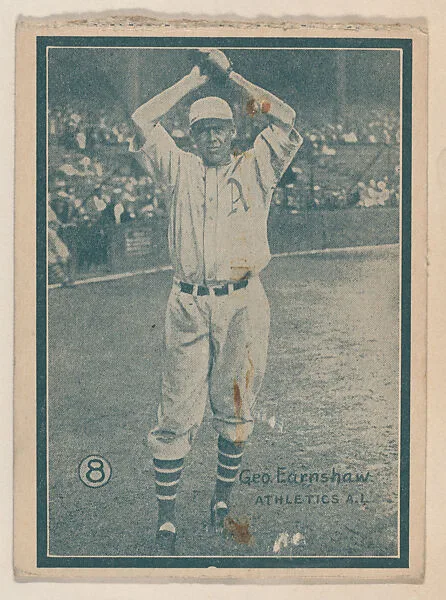 Geo. Earnshaw, Athletics A.L. from the Baseball trade card series (W517) — Unknown