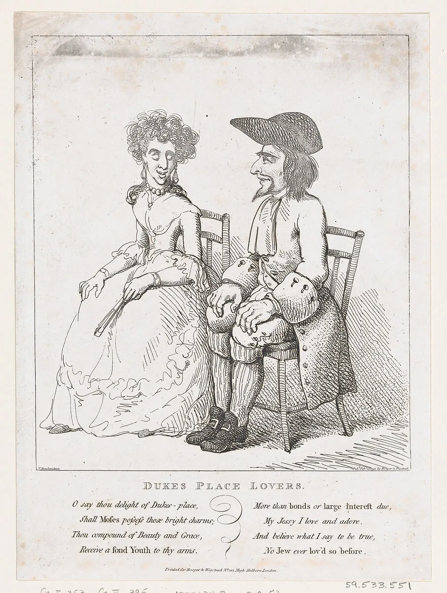 Dukes Place Lovers — George Murgatroyd Woodward|Henry Wigstead|Thomas Rowlandson|Samuel Hooper