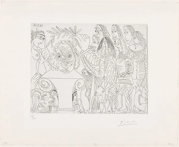 The Bust of a Dead Painter Crowned by the Academy, from 347 Suite — Pablo Picasso|Aldo and Piero Crommelynck|Galerie Louise Leiris