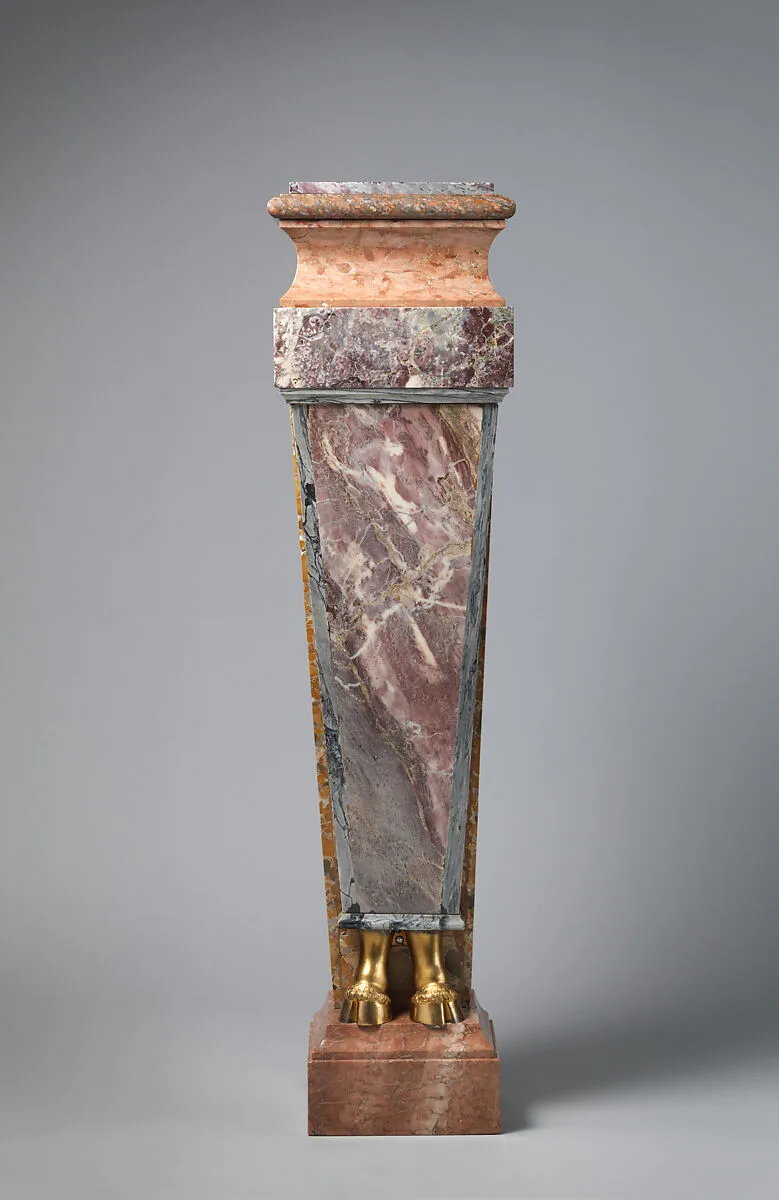 Pedestal with hooves (one of a pair) — Unknown