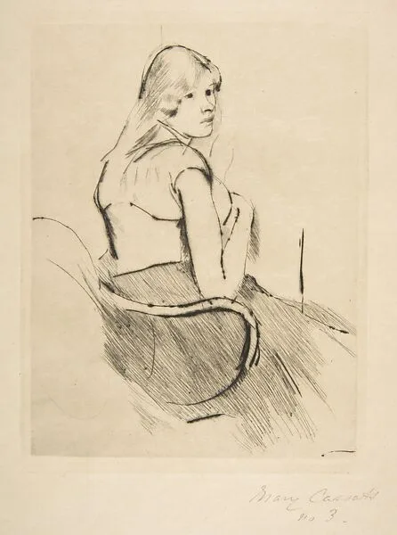 En Déshabillé — Mary Cassatt