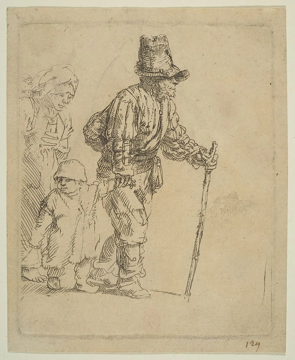 Peasant Family on the Tramp — Rembrandt (Rembrandt van Rijn)