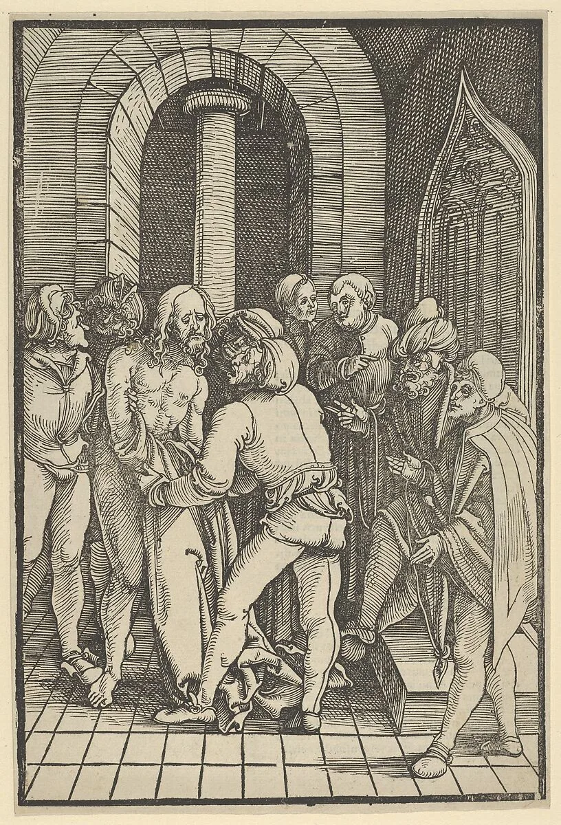 Christ Stripped, from Speculum passionis domini nostri Ihesu Christi — Hans Schäufelein|Ulrich Pinder|Friedrich Peypus