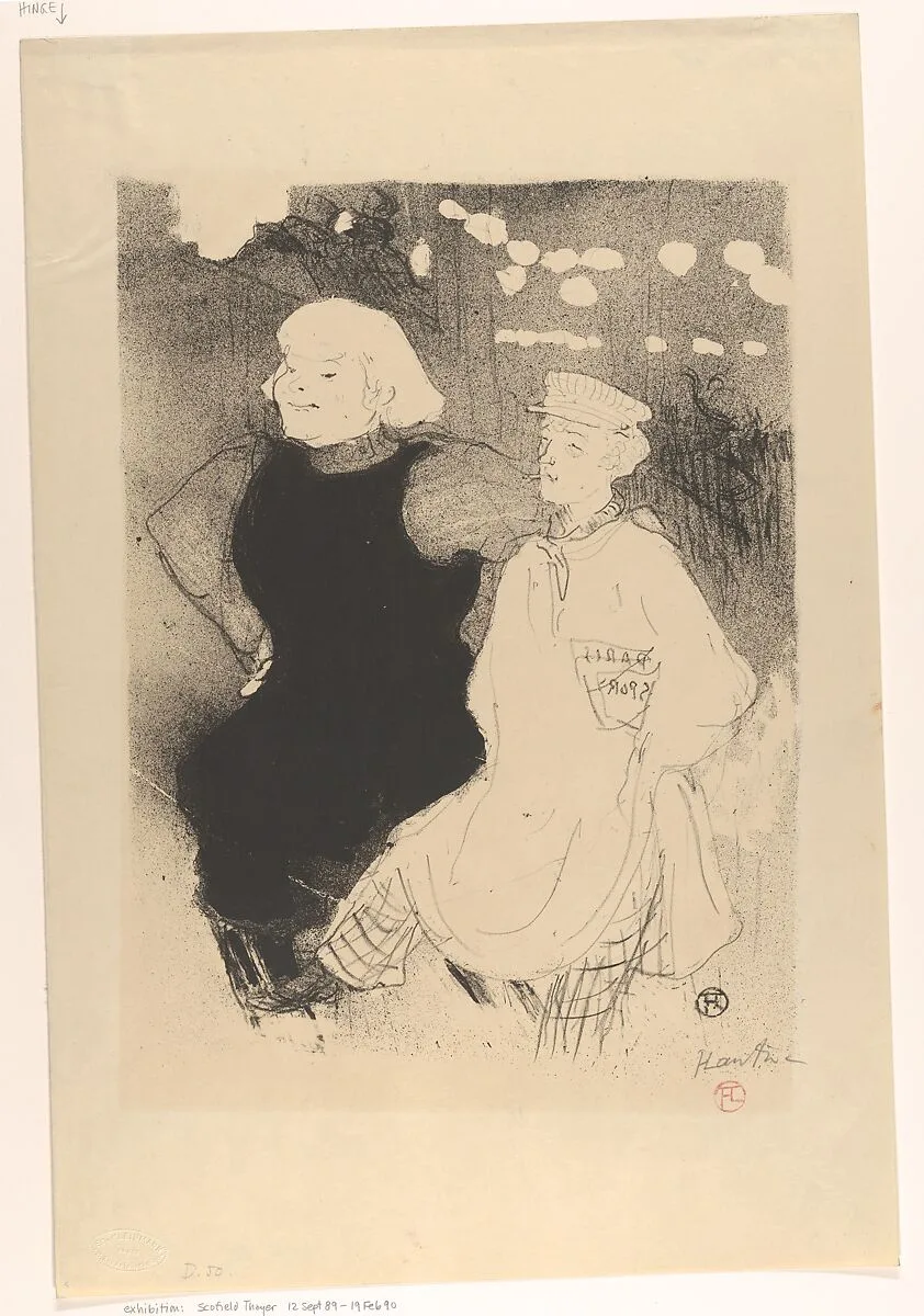 At the Moulin Rouge: The Franco-Russian Alliance — Edward Ancourt|Henri de Toulouse-Lautrec|L'Escarmouche