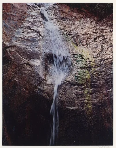 Waterfall with Reflection, Davis Gulch, Escalante River, Lake Powell, Utah