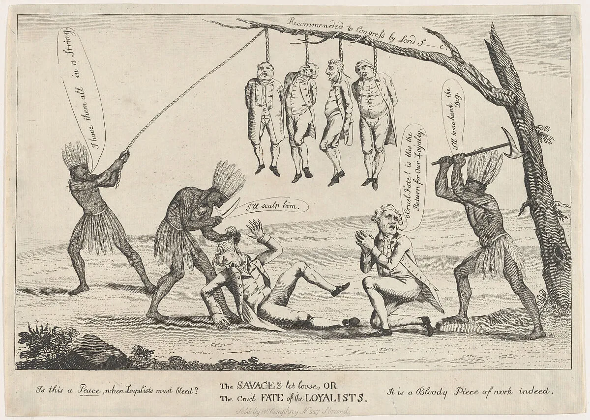 The Savages Let Loose, or the Cruel Fate of the Loyalists — William Humphrey