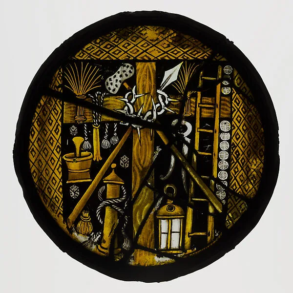 Roundel with Instruments of the Passion — Unknown