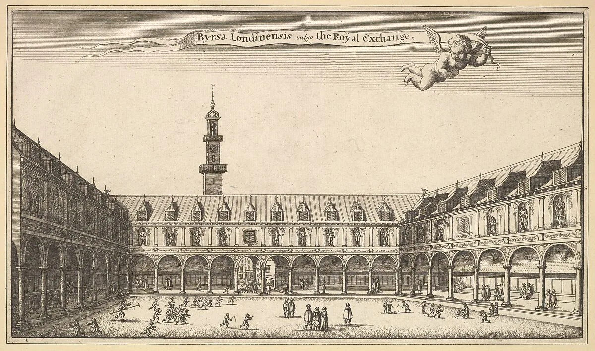 Royal Exchange — Wenceslaus Hollar