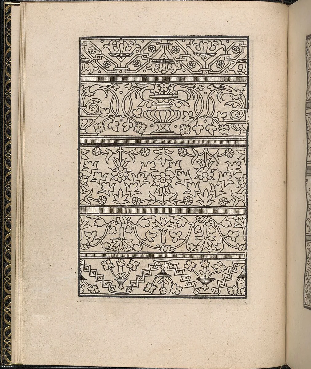 Page from Ein new kunstlich Modelbuch...(Page 4v) — Peter Quentel
