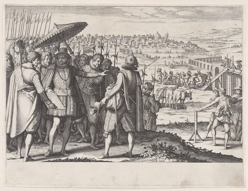 Restauration de L'Aqueduc de Pise (Restoring the Aqueduct in Pisa), from La Vie de Ferdinand Ier de Medici (The Life of Ferdinand I de'Medici)