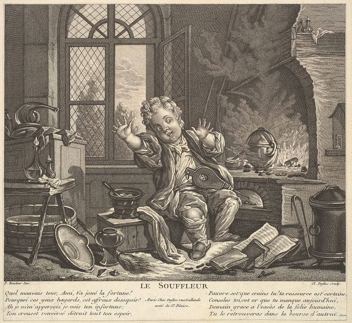 Glass Blower — Claude Augustin Duflos le Jeune|François Boucher