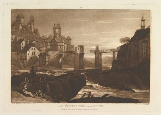 Lauffenbourgh on the Rhine (Liber Studiorum, part VI, plate 31)