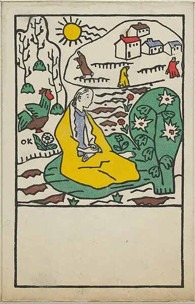Easter Card — Oskar Kokoschka|Wiener Werkstätte