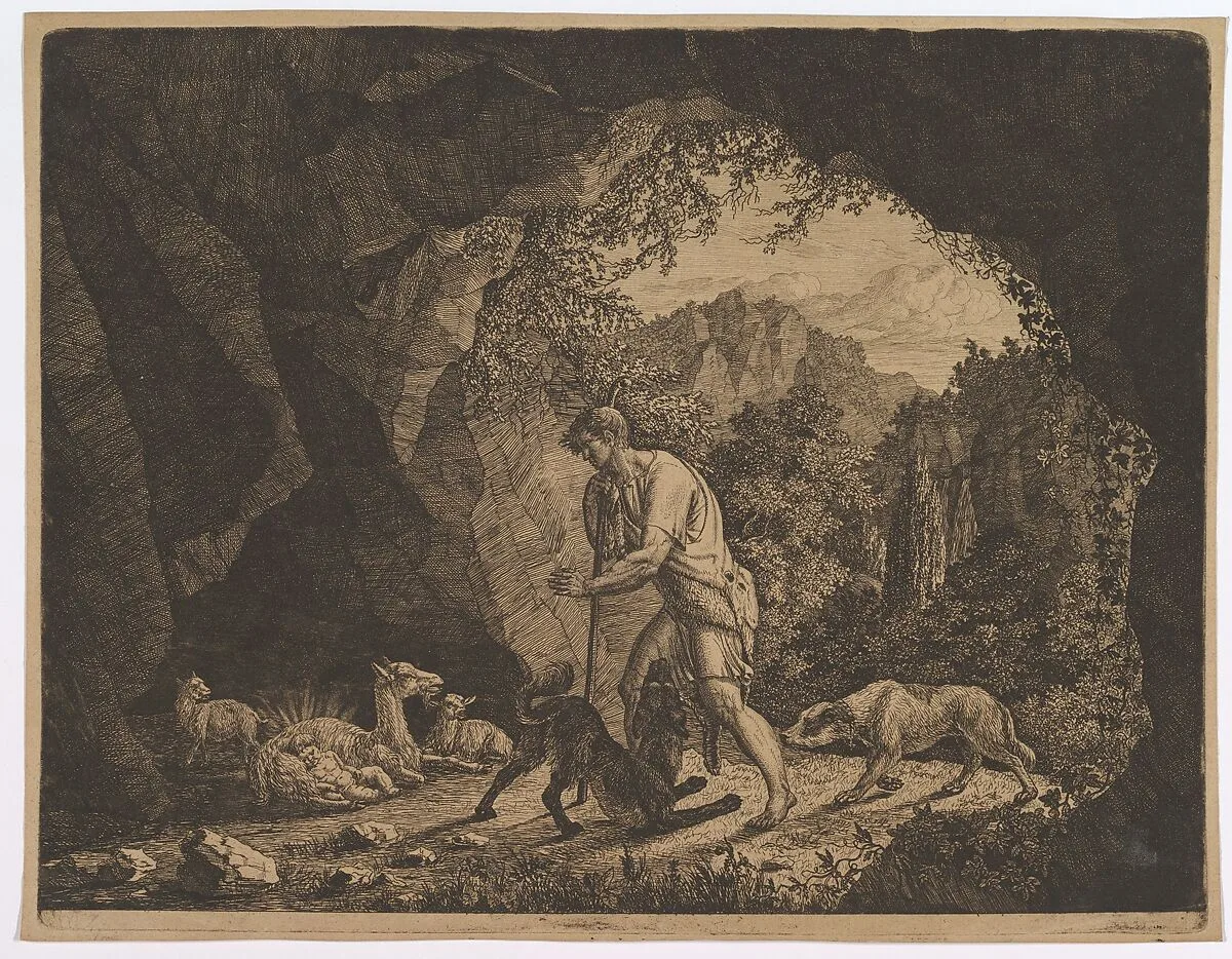 The Shepherd Finding Romulus near the Goat — Carl Baron von Vittinghoff